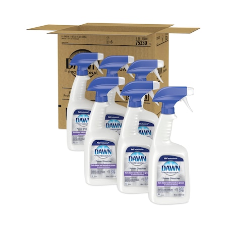 Dawn Professional Cleaners & Detergents, 32 oz Trigger Spray Bottle, Liquid, 6 PK 75330